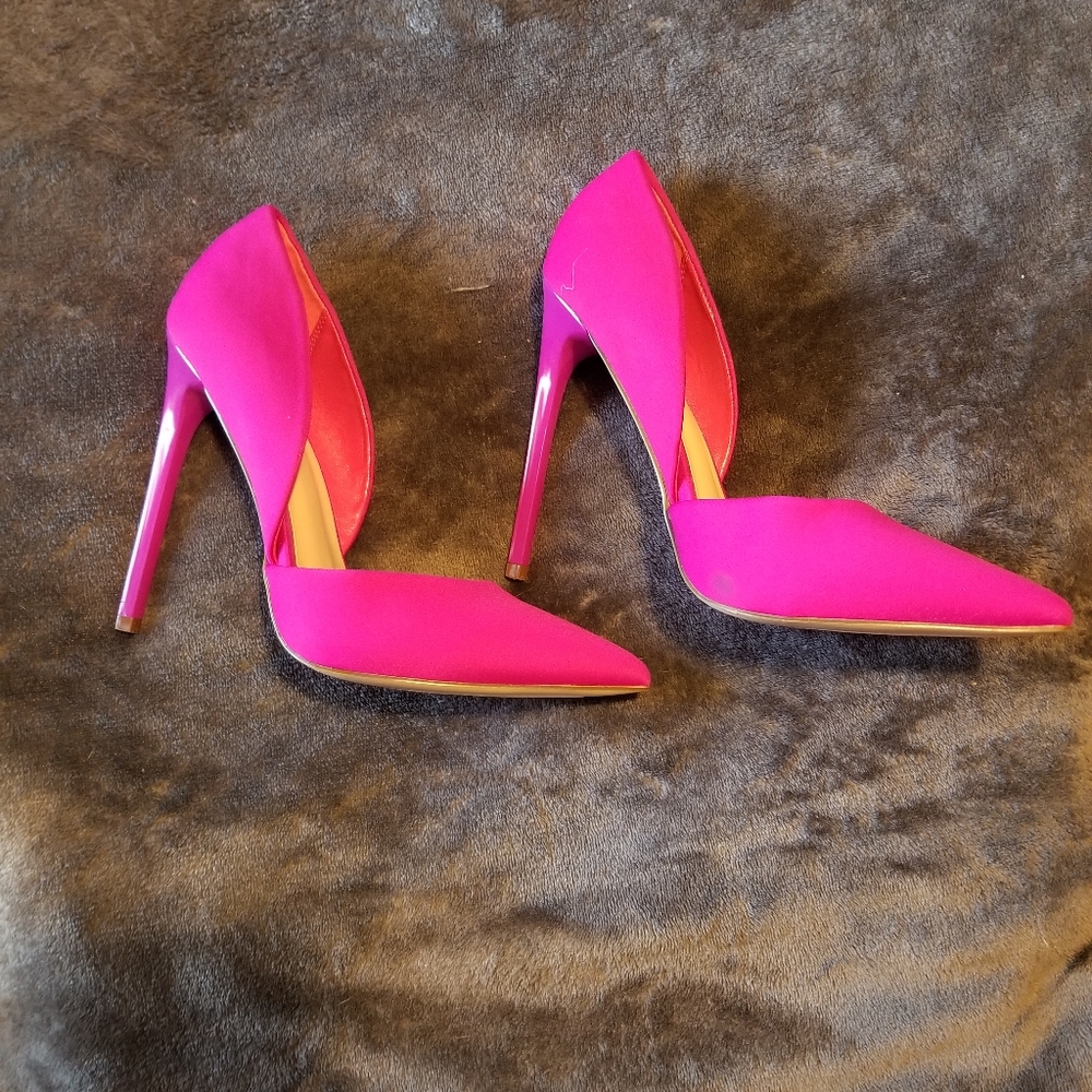 Beautiful magenta stiletto heels